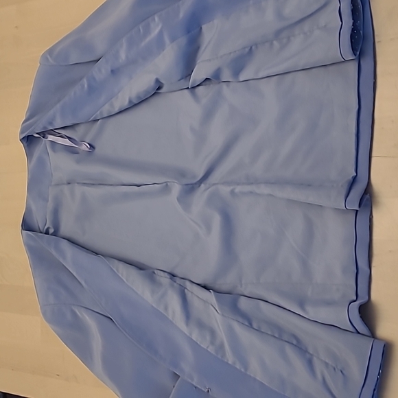 EUC MORI LEE Light Periwinkle Blue Beaded 3 Piece Skirt Set - Picture 6 of 17